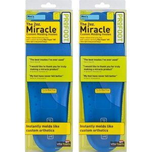 Qty (2) Pairs Profoot 2046 "The 2oz. Miracle" Custom Molding Memory Foam Insoles